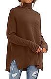 LILLUSORY Womens Turtleneck Oversized Tunic Early