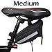 Lumintrail Bicycle Strap-On Bike Saddle Bag, Cycling Seat Bag, Under Seat Pack Medium or Large (Large)