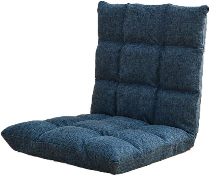 YAXY Floor Chairs with Back Support for Adults, Adjustable Gaming Sofa Chair Cushioned Folding Lazy Recliner Living Room Outdoor Indoor Soft Great for Reading Games Meditating Padded Gaming Chair