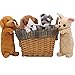 Pencil Case Dog Theme Plush Stationery Case Cartoon Cute Bag Pouch for Teen Girls Boys School Students (Labrador)