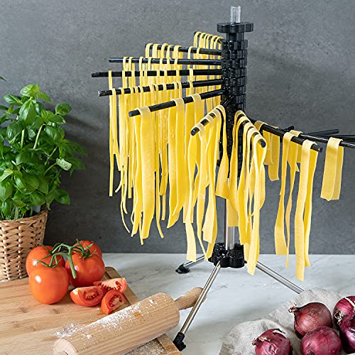 Navaris Collapsible Pasta Drying Rack Tall Spaghetti Noodle Dryer