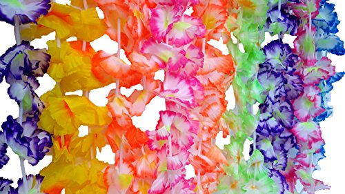 Playscene Hawaiian Luau Jumbo Silk Flower Leis Jumbo Silk (12)
