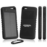 Silent Circle Blackphone Battery, BoxWave [Solar Rejuva PowerPack (5000mAh)] Solar Powered Backup Battery for Silent Circle Blackphone - Jet Black