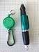 LUCKBOOSTIUM 4 Ink Multi Colors Ballpoint Pen on Keychain with Carabiner Retractable Reel Holder and Belt Clip Gift for Nurses Students Teachers Colleagues (Multicolored, 4 Pack)