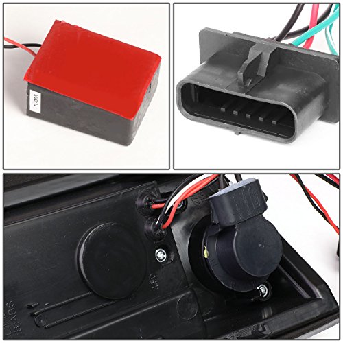 DNA Motoring TL-C10-LED-3D-CH-RD Tail Brake Lights, Driver and Passenger Side