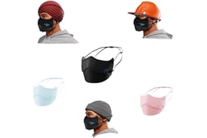 MAGNEMASQUE 3-PACK EAR-FREE REUSABLE CLOTH FACE MASKS - Soft Ice Silk, Breathable, Nose Vent, Extremely Comfortable.