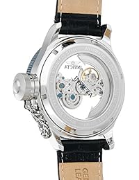 Invicta de los hombres 'Aviator' cuarzo, de acero inoxidable y silicona reloj Casual, color: negro (modelo: 24579)