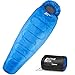 Mummy Sleeping Bag with Compression Sack for 3-4 Season - Lightweight, Water Resistant & Warm for Camping, Hiking, Fishing, Traveling and Outdoors