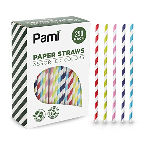 PAMI Paper Straws Assorted Colors