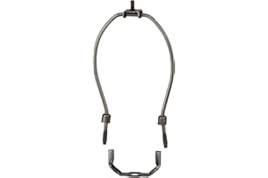 B&P Lamp® 6 Inch Heavy Duty Lamp Shade Harp Holder for Table and Floor Lamps, Antique Bronze Finish