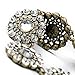 Fun Daisy Vintage Classic 5 Crystal Flowers Fashion Necklace - xl00851