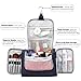 Buruis Large Capacity Toiletry Bag for Women and Men, Hanging Toiletry Organizer Cosmetics Makeup Bag, Water-resistant Dopp Kit Shaving Bags for Full Sized Toiletries, Travel Essentials (Blue)