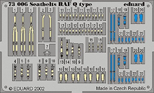 1:72 Eduard Photoetch Kit WWII Raf Seatbelts Q Type