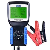 udiag BST600 12V Car Battery Analyzer 100-2000CCA 30-200AH Automotive Car Battery Load Tester, Cranking and Charging System Test Scan Tool Digital Battery Tester for Cars Blue