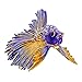 Purple Crowntail Betta Fish Trinket Box With Swarovski Crystal