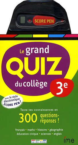 Le  grand quiz du collège, 3e