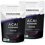 Terrasoul Superfoods Acai Berry Powder (Freeze-dried, Organic), 8-ounce