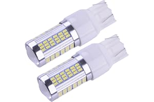 beler 2Pcs White High Power 102-SMD LED Daytime Running Light DRL Lamp Bulbs compatible for Fiat 500 500L