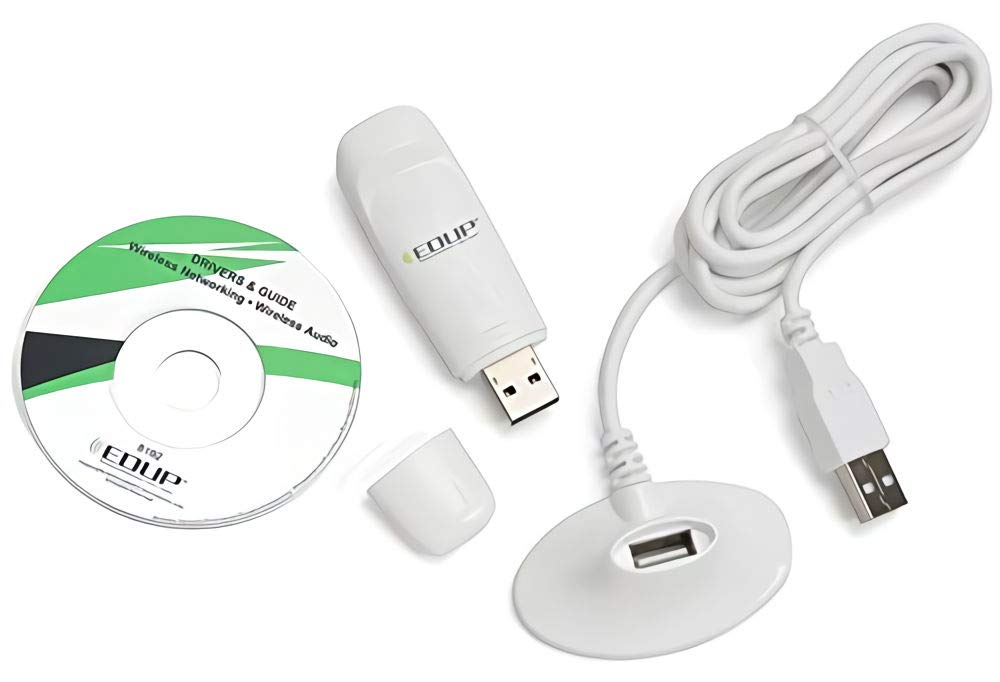 WiFi Adaptador USB CA 600 Mbps Dual Band Inalámbrico WiFi Dongle 5GHz /2.4G WiFi USB Dongle Compatible Windows XP/Vista / 7/8.1/10 Mac 10.6-10.13OS, para computadora de Escritorio/portátil/PC