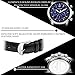 HOWK Business Casual Men's Date Multifunctional Quartz Wrist Watch Blue Dial Black Leather Strap