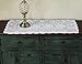 Gracebuy 16X51 Inch White Rectangular Handmade Cotton Crochet Lace Tablerunner