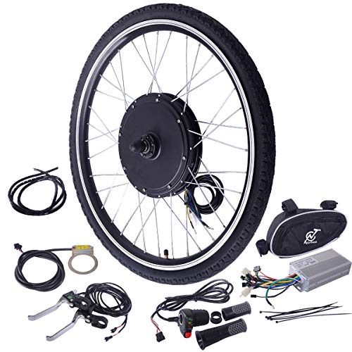 Thegreatshopman 48V 1000W 26" Ebike Front Wheel Electric Bicycle Motor Conversion Kit Motor Hub