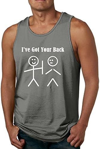 MOME CAW I've Got Your Back Men's Tank Tops Fitness Singlet Scoop Neck Activewear