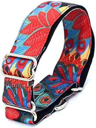 GOUSHENG collar Comfortable Fabric Super Strong Durable Reef Martingale Dog Collars Greyhounds Dog Collar,08,Width 2.5Cm