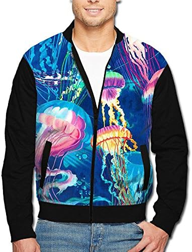 XinYunJL Men's Jellyfish Medusa Raglan Casual Wear Jackets\r\nSlim With Pockets For Climbing