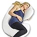 Full Body Pregnancy Pillow – Extra Soft Support Cushion for Maternity Nursing and Back Pain Relief - 100% Cotton Washable Cover (C Shaped)