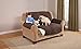 Sara Ashley Elegante Luxurious Reversible LOVESEAT Furniture Protector, Coffee/Tan