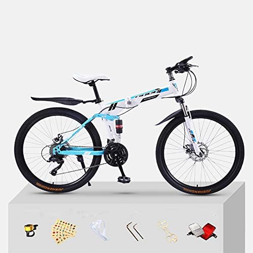 XWDQ Mountain Bike Bicycle Adult Folding 20/24/26 Inch Double Shock-Absorbing Off-Road Speed Racing Boys And Girls Bicycle