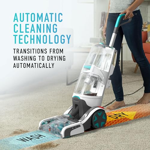 Hoover SmartWash+ Automatic Carpet Cleaner, Upright Shampooer, FH52000