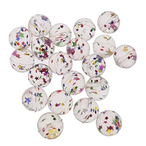 20pcs Bouncy Balls Clear Star Bouncy Balls Kids Toy Magic Props Birthday Party Bag Fillers - Thumbnail 4