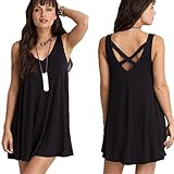 Franterd Dress Women Plus Size Dress - Summer Sleeveless Backless Sundress
