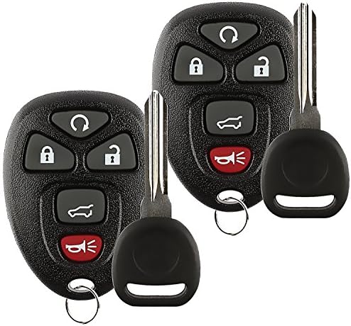 Keyless Entry Remote Control by Yinat,Key Fob Replacement Fob Clicker Compatible with OUC60270, OUC60221,15913415, 25839476, ID 46 (2 Pack)