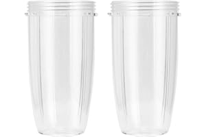 EASEURLIFE Replacement Cup for Nutribullet Replacement Parts 32oz for Nutri Bullet 600W and 900W, Pack of 2