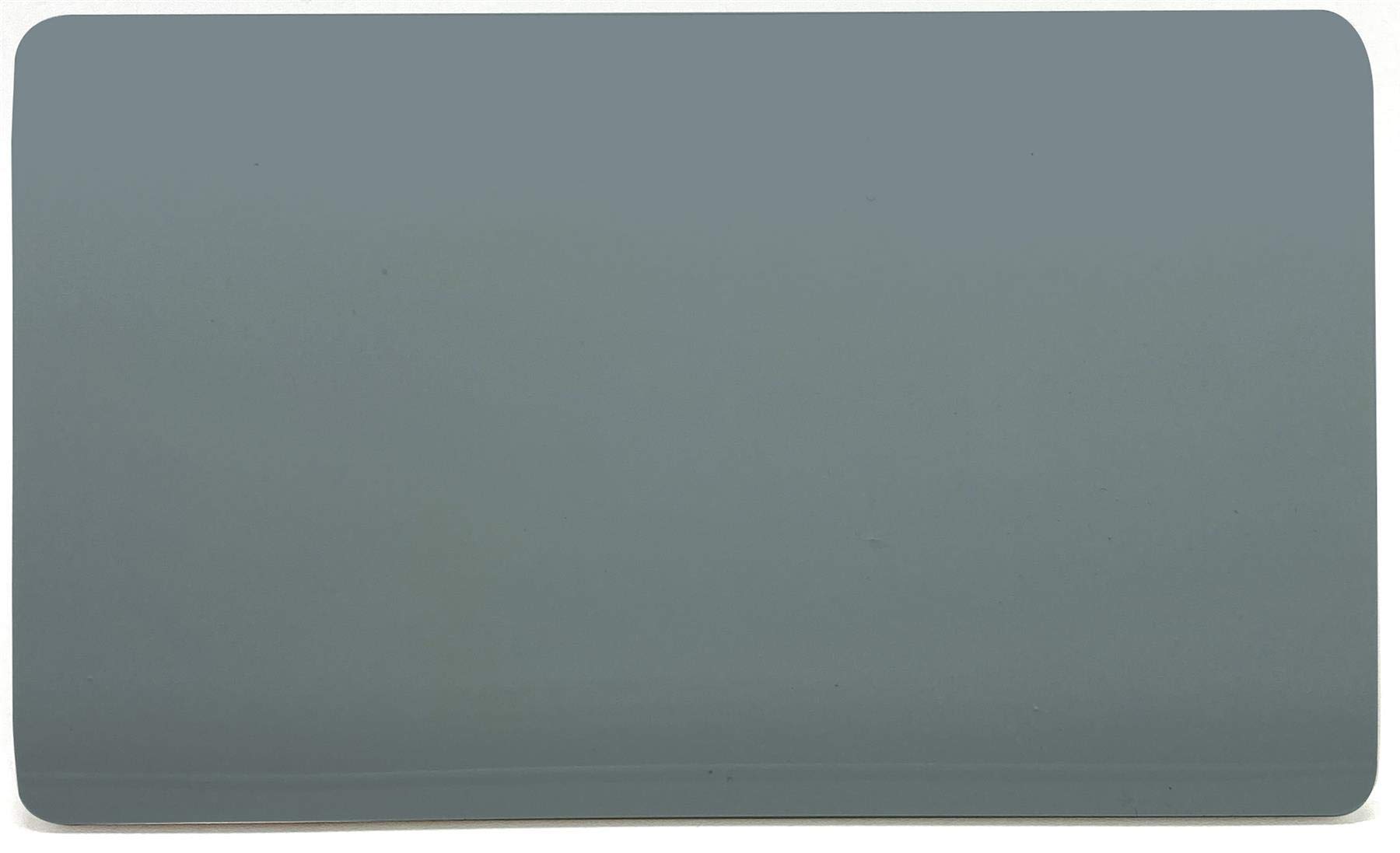 Trendi Switch Artistic Modern Glossy Decorative Screwless Standard Double Wall Blanking Plate for Electrical Sockets, Outlet with Screws in Cool Grey - ART-2BLKCG