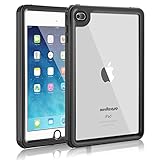 iPad Mini 4 Waterproof Case, Meritcase iPad Mini 4(7.9 inch, IP68 Waterproof Full Body Snowproof Dustproof Shockproof Case with Touch ID and Kickstand for Snowmobile Swimming Surfing Diving- (Black)