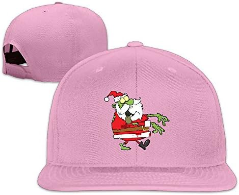 VVTV56E Printed Personality Unisex Baseball Cap Hat Snapback Cap Merry Christmas Zombie Santa Hip Hop Hat