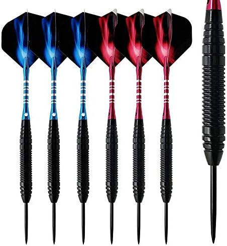DYJM-OrSt Darts Set,Six packs of high-end darts, 22 grams of pin-type hard darts