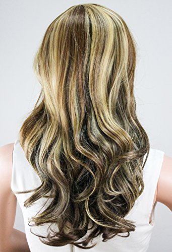 WELLKAGE Womens Long Big Wavy Hair Wigs Blonde Cosplay Wigs - Image 4