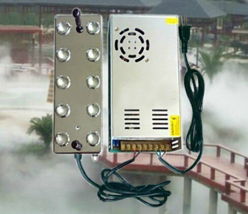 10 Head Ultrasonic Mist Maker Fogger Humidifier +Transformer CE 5kg/h For Industrial Scenic Agriculture Swimming Pool (Not waterproof (110v/220v is selected by switch before power on)) - Thumbnail 4