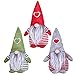 Plush Gnome - Christmas Faceless Doll Decoration - Soft Stuffed No Face Elf Toy - Swedish Xmas Seasonal Ornament - Holiday Present Gift Winter Table Centerpiece - Collectible Nordic Figurine (D Red)