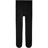 Zando Girls' High Waist Elastic Fleece Lined Thickened Tights & Stockings & Pantyhose - Ultra-Stretch for 3T-12 Years