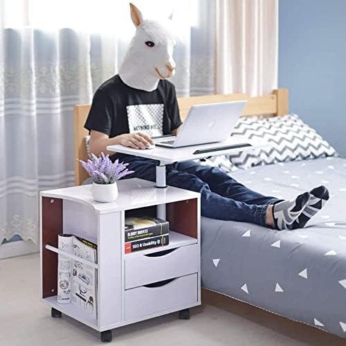 Bedside Table Laptop Desk Workstation, Multifunctional Height