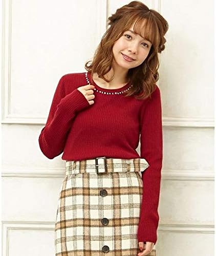 Amazon イング Ingni 装飾付クルーネックニット ボルドー M セーター 通販