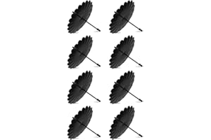 Cenroelon 8 Piece Wreath Candle Holders, Pillar Candles Metal Advent-Candle Holder 7.5cm Taper Candle Wreath for Plugging