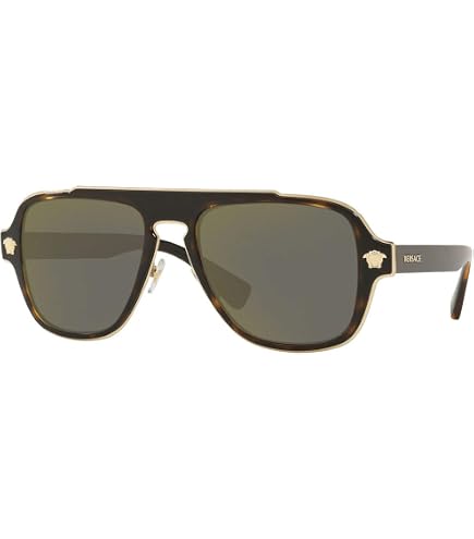 Amazon.com: Versace VE2199 Medusa Charm 100281 56MM Black/Grey