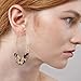 Acrylic Statement Earrings Tortoise Shell Earrings Fashion Jewelry Big Hoop Drop Earrings For Women
